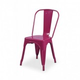 Cafe chair PARIS inspired TOLIX pink