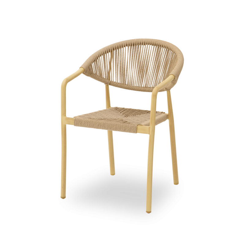 Technorattan Chair CESARE Beige