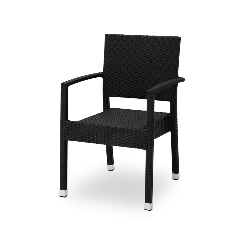 Technorattan Chair LEONARDO Dark Anthracite