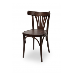 Wooden restaurant chair LEGEND dark walnut