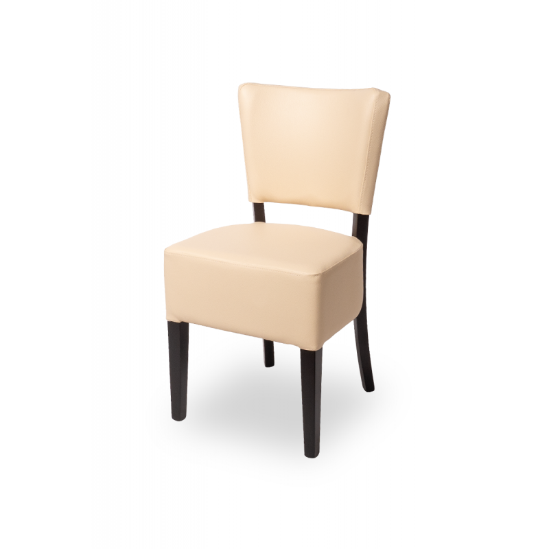 Wooden restaurant chair ELEGANT ALL TAP ecru