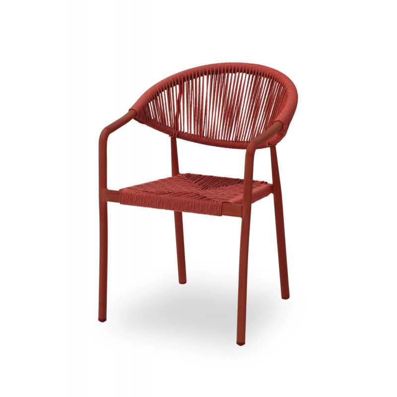 Technorattan Chair CESARE Red