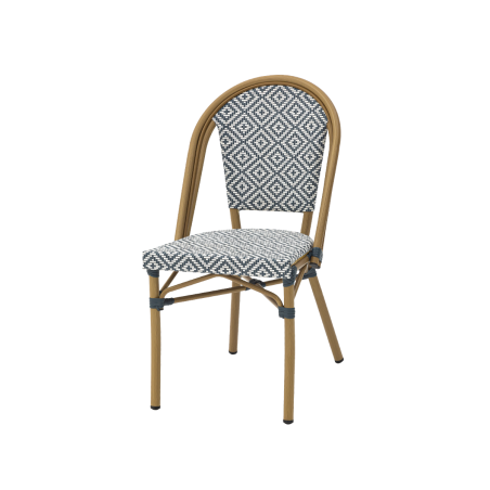 Technorattan Chair MATTEO grey-white
