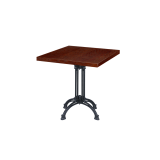 Bistro Table RUSTICAL veneered tabletop