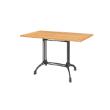 Bistro Table RUSTICAL DUO veneered tabletop