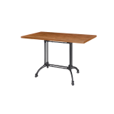 Bistro Table RUSTICAL DUO veneered tabletop
