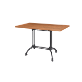 Bistro Table RUSTICAL DUO veneered tabletop