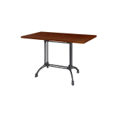 Bistro Table RUSTICAL DUO veneered tabletop