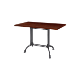 Bistro Table RUSTICAL DUO veneered tabletop