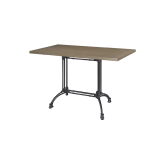 Bistro Table RUSTICAL DUO veneered tabletop