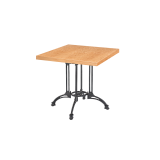 Bistro Table RUSTICAL QUATTRO veneered tabletop