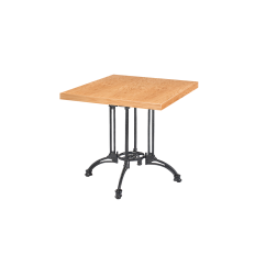 Bistro Table RUSTICAL QUATTRO veneered tabletop