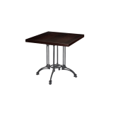 Bistro Table RUSTICAL QUATTRO veneered tabletop