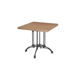 Bistro Table RUSTICAL QUATTRO veneered tabletop