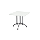 Bistro Table RUSTICAL QUATTRO veneered tabletop
