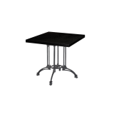 Bistro Table RUSTICAL QUATTRO veneered tabletop