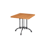 Bistro Table RUSTICAL QUATTRO veneered tabletop