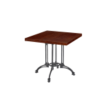 Bistro Table RUSTICAL QUATTRO veneered tabletop