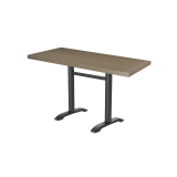 Bistro Table CARVO DUO veneered tabletop