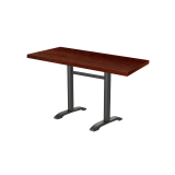 Bistro Table CARVO DUO veneered tabletop