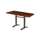 Bistro Table CARVO DUO veneered tabletop