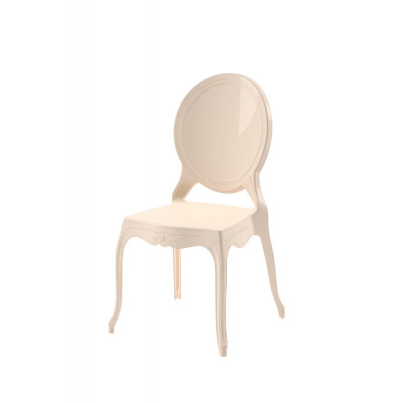 Chair for the Bride and Groom MEDALION creme