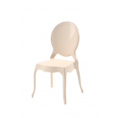 Chair for the Bride and Groom MEDALION creme