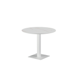 Beer Garden Table ALFA S white sintered stone tabletop