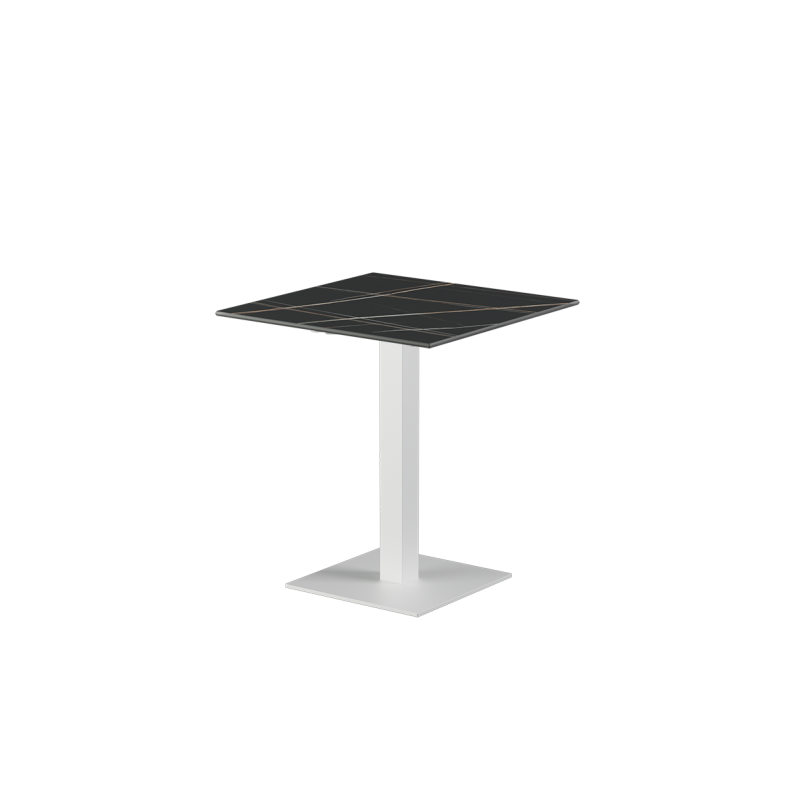 Beer Garden Table ALFA S white sintered stone tabletop