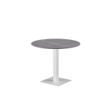 Beer Garden Table ALFA S white sintered stone tabletop