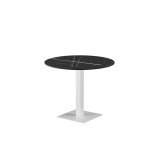 Beer Garden Table ALFA S white sintered stone tabletop