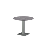 Beer Garden Table ALFA S grey sintered stone tabletop