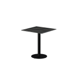 Beer Garden Table ALFA R black sintered stone tabletop