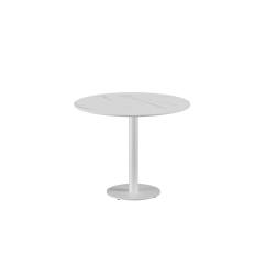 Beer Garden Table ALFA R white sintered stone tabletop