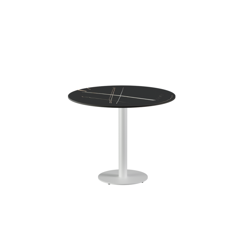 Beer Garden Table ALFA R white sintered stone tabletop