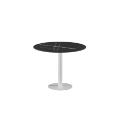 Beer Garden Table ALFA R white sintered stone tabletop