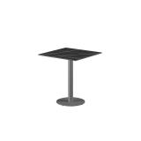 Beer Garden Table ALFA R grey sintered stone tabletop