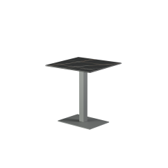 Beer Garden Table ALFA 40x55 grey sintered stone tabletop