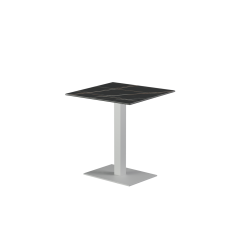 Beer Garden Table ALFA 40x55 white sintered stone tabletop