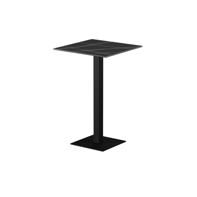 Beer Garden Table ALFA Bar black sintered stone tabletop