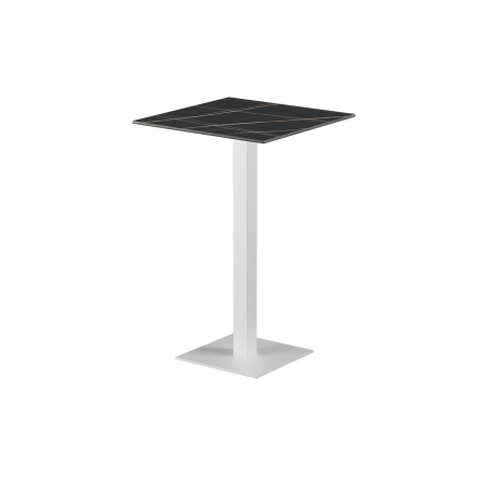 Beer Garden Table ALFA Bar white sintered stone tabletop