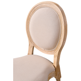Wedding Chair MONARCH FULL TAP naturally bleached