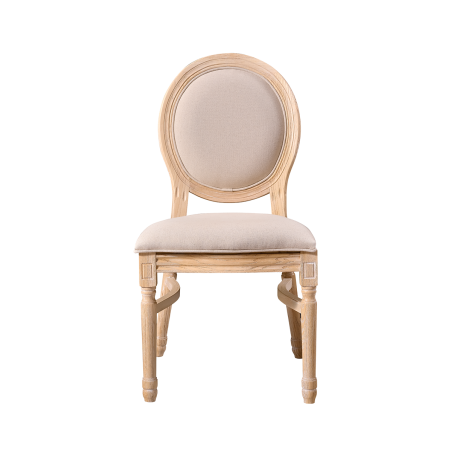 Wedding Chair MONARCH FULL TAP naturally bleached