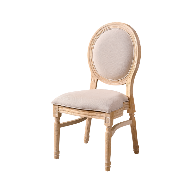 Wedding Chair MONARCH FULL TAP naturally bleached