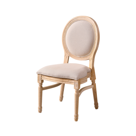Wedding Chair MONARCH FULL TAP naturally bleached