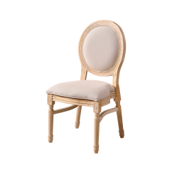 Wedding Chair MONARCH FULL TAP naturally bleached