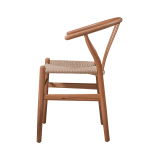 Wooden restaurant chair WISHBONE natural