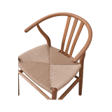 Wooden restaurant chair WISHBONE natural
