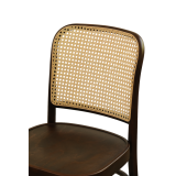 Wooden Restaurant Chair LOOMI 811 Rattan Walnut