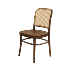 Wooden Restaurant Chair LOOMI 811 Rattan Walnut